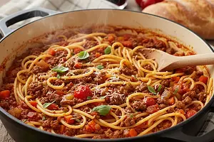 One-Pot Spaghetti Bolognese: Full of Flavor, Minimal Cleanup