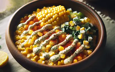 Creamy Mexican Corn (vegan version, inspired by Jadłonomia)