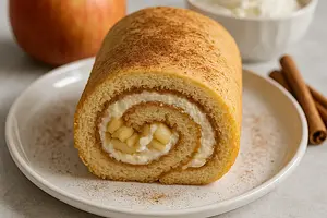 Rolada jabłkowo-mascarpone z cynamonową nutą (wersja Słodki Blog)