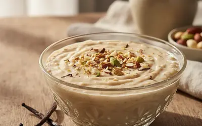 Creamy Nutty Oat Milk with a Hint of Vanilla and Cardamom