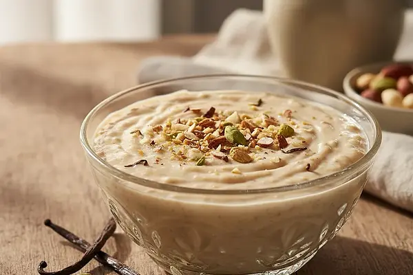 Kremowe Mleko Orzechowo-Owsiane z Nutą Wanilii i Kardamonu