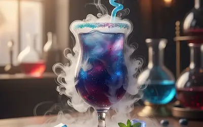 Galaktyczna Mgławica - Bezalkoholowy Drink z Suchym Lodem