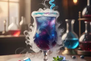 Galactic Nebula - Non-Alcoholic Drink with Dry Ice