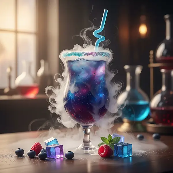 Galactic Nebula - Non-Alcoholic Drink with Dry Ice