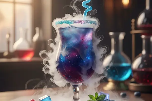 Galaktyczna Mgławica - Bezalkoholowy Drink z Suchym Lodem