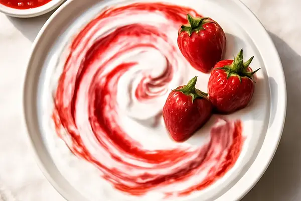 Jogurtowy Słodki Talerz z Truskawkową Mgławicą