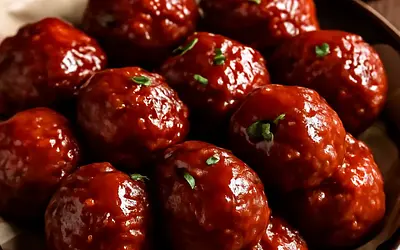 Meatballs in barbecue sauce (American)
