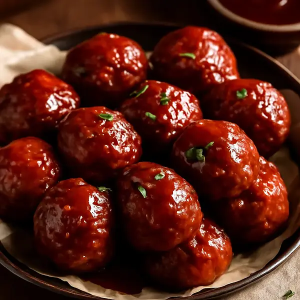 Meatballs in barbecue sauce (American)