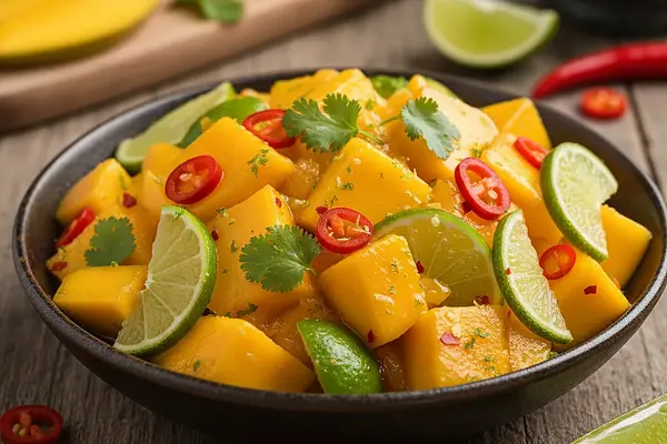 Błyskawiczny Chutney Mango-Limetka z Chilli: Pogromca Mitów o Przetworach