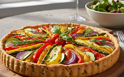 Tarta 'Ogródkowe Skarby' na Ziołowym Spodzie