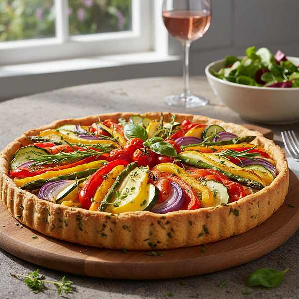 Tarta 'Ogródkowe Skarby' na Ziołowym Spodzie