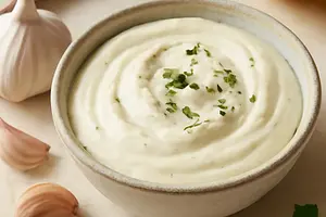 Creamy garlic sauce (homemade)