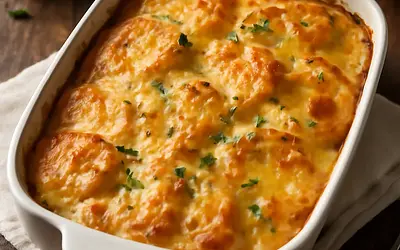 Potato casserole with cheese