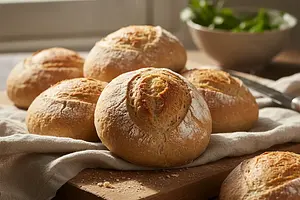 Gluten-free 'Debunking Myths' Rolls with a Crispy Crust