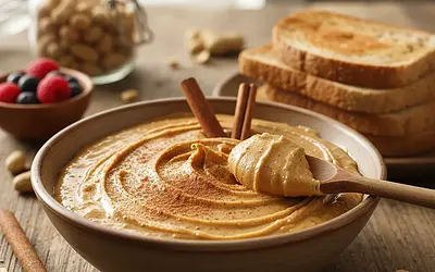 Quick Homemade Peanut Butter with a Hint of Cinnamon
