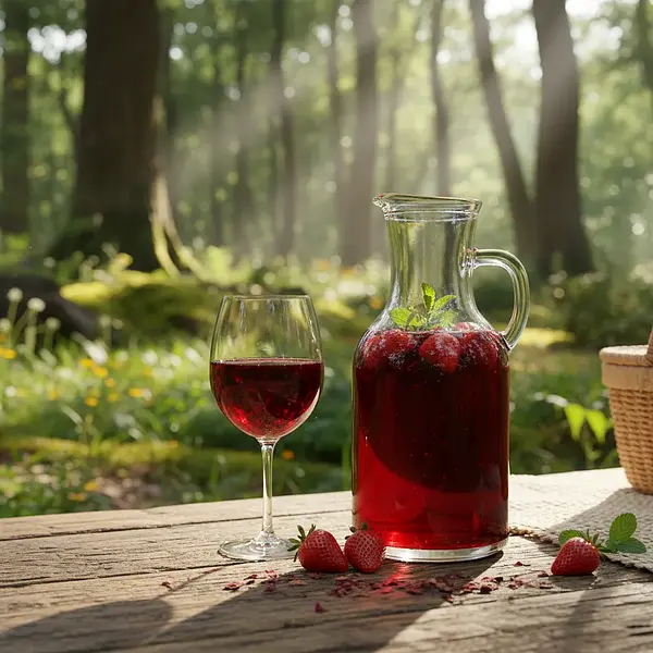 Domowe Wino Truskawkowe 'Leśna Polana'