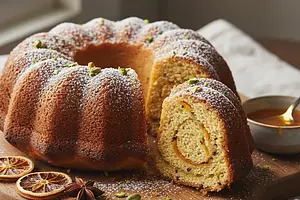 Agata's Royal Cake with a Hint of Orange and Cardamom