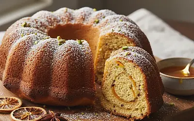 Agata's Royal Cake with a Hint of Orange and Cardamom