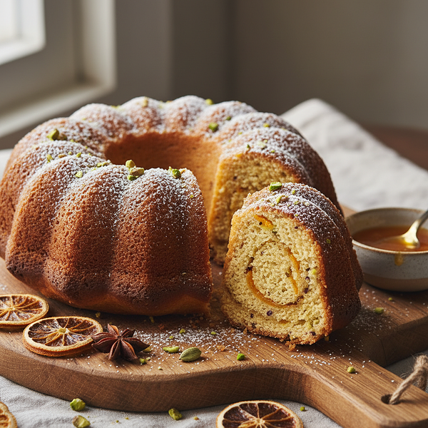 Agata's Royal Cake with a Hint of Orange and Cardamom