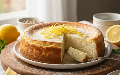 Jedwabista Babka Sernikowa z Ricottą i Cytrynową Nutą