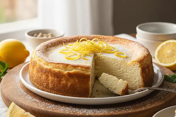 Jedwabista Babka Sernikowa z Ricottą i Cytrynową Nutą