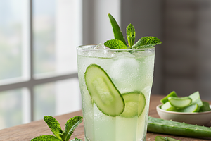 Refreshing Aloe Vera Elixir with Mint and Cucumber