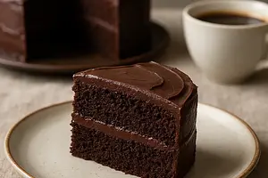 Velvety Chocolate Cake 'Power of Caffeine' (no mixer)
