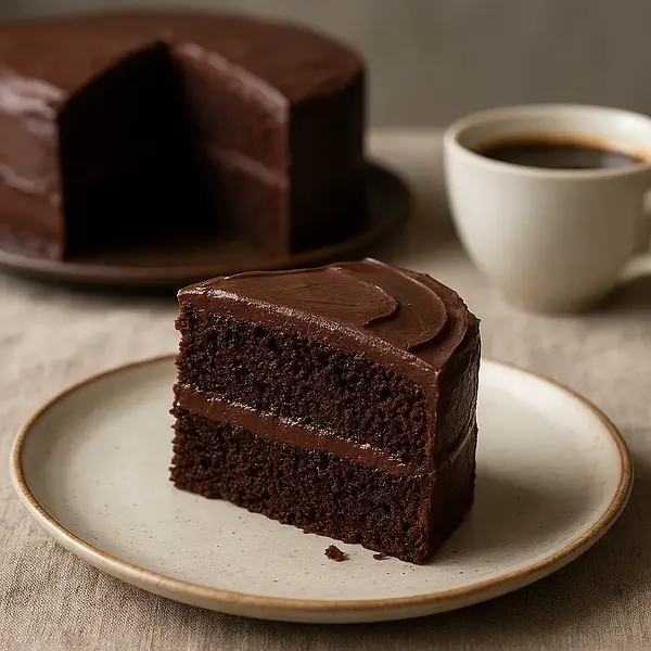 Velvety Chocolate Cake 'Power of Caffeine' (no mixer)