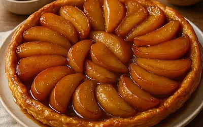 Apple and Pear Tarte Tatin in Spiced Caramel