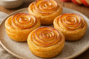 Quick Carnival Roses with Puff Pastry