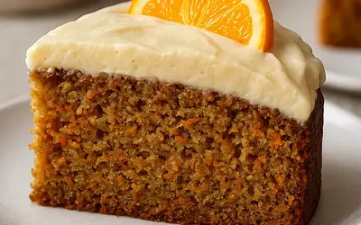 Velvety Carrot-Banana Cake with a Hint of Browned Butter and Orange Cream