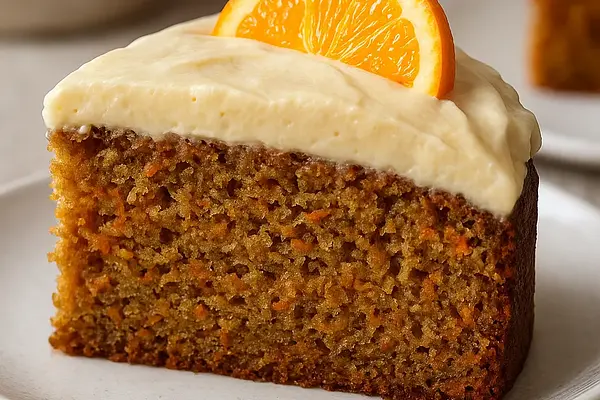 Aksamitne Ciasto Marchewkowo-Bananowe z Nutą Palonego Masła i Pomarańczowym Kremem