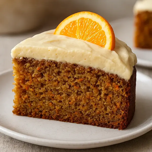Velvety Carrot-Banana Cake with a Hint of Browned Butter and Orange Cream