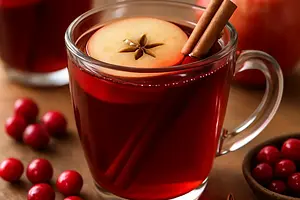 Spiced Apple-Cranberry Mulled Wine