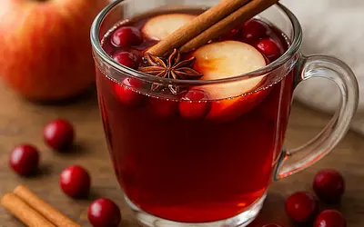 Spiced Apple-Cranberry Mulled Wine