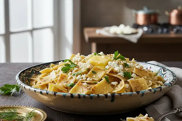 Domowy Makaron Jajeczny w Stylu Tureckim (Erişte)