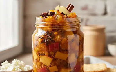 Skarb Spiżarni: Pikantny Chutney Dyniowo-Jabłkowy z Imbirem