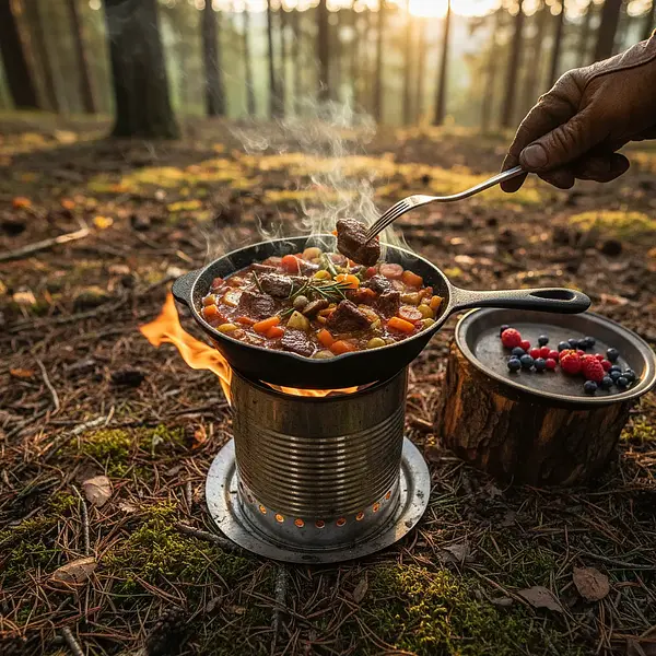 Survivalowa Kuchenka Turystyczna 'Puszka Ognia' DIY