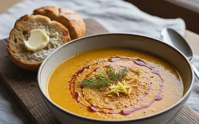 Beauty Elixir: Illuminating Cream Soup with Roasted Carrots, Turmeric, and Ginger
