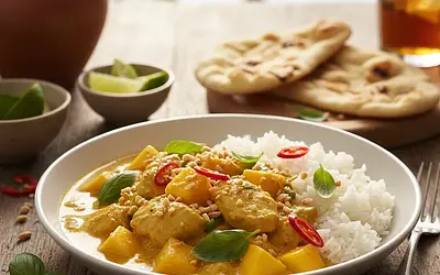 Tajskie Złote Curry z Mango i Kurczakiem