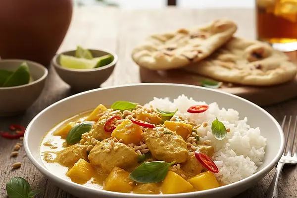 Tajskie Złote Curry z Mango i Kurczakiem