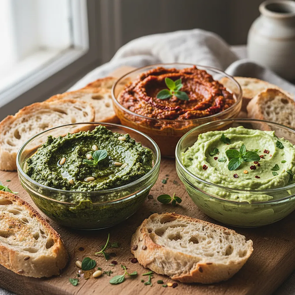 Trio Aromatycznych Past Ziołowych do Chleba