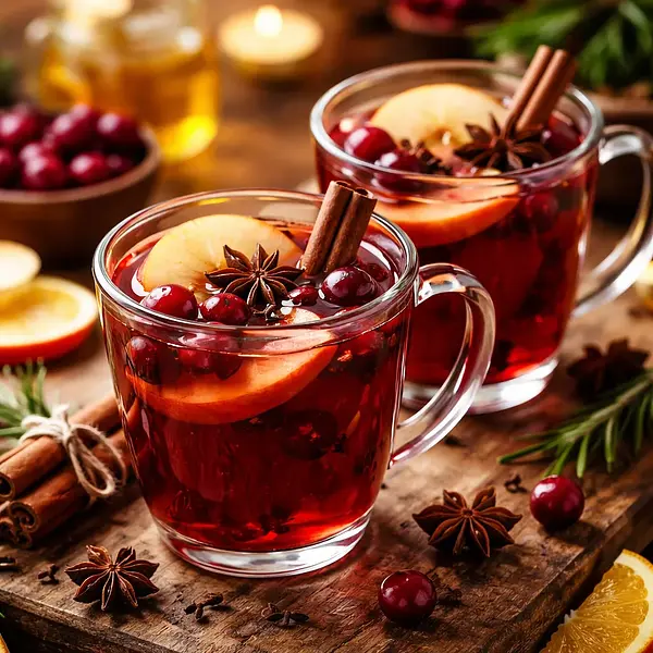 Spiced Apple-Cranberry Mulled Wine