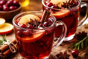Spiced Apple-Cranberry Mulled Wine