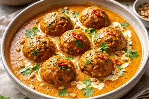 Pumpkin Kofta in Creamy Korma Sauce
