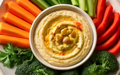 Hummus z warzywami