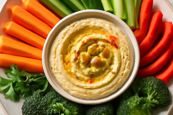 Hummus z warzywami