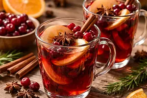 Spiced Apple-Cranberry Mulled Wine