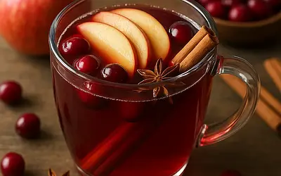 Spiced Apple-Cranberry Mulled Wine