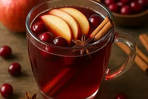 Spiced Apple-Cranberry Mulled Wine